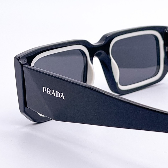 NEW PR06YS 09Q5S0 PRADA UNISEX SUNGLASSES PRADA SPR 06Y BLACK EYEWEAR PR 06YS - Picture 4 of 11